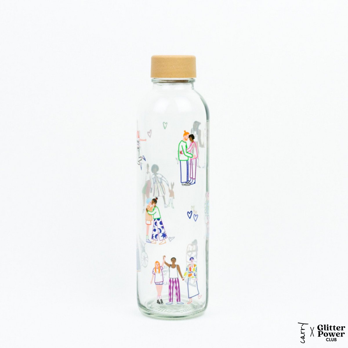 LOVE IS LOVE 0,7 l Glasflasche