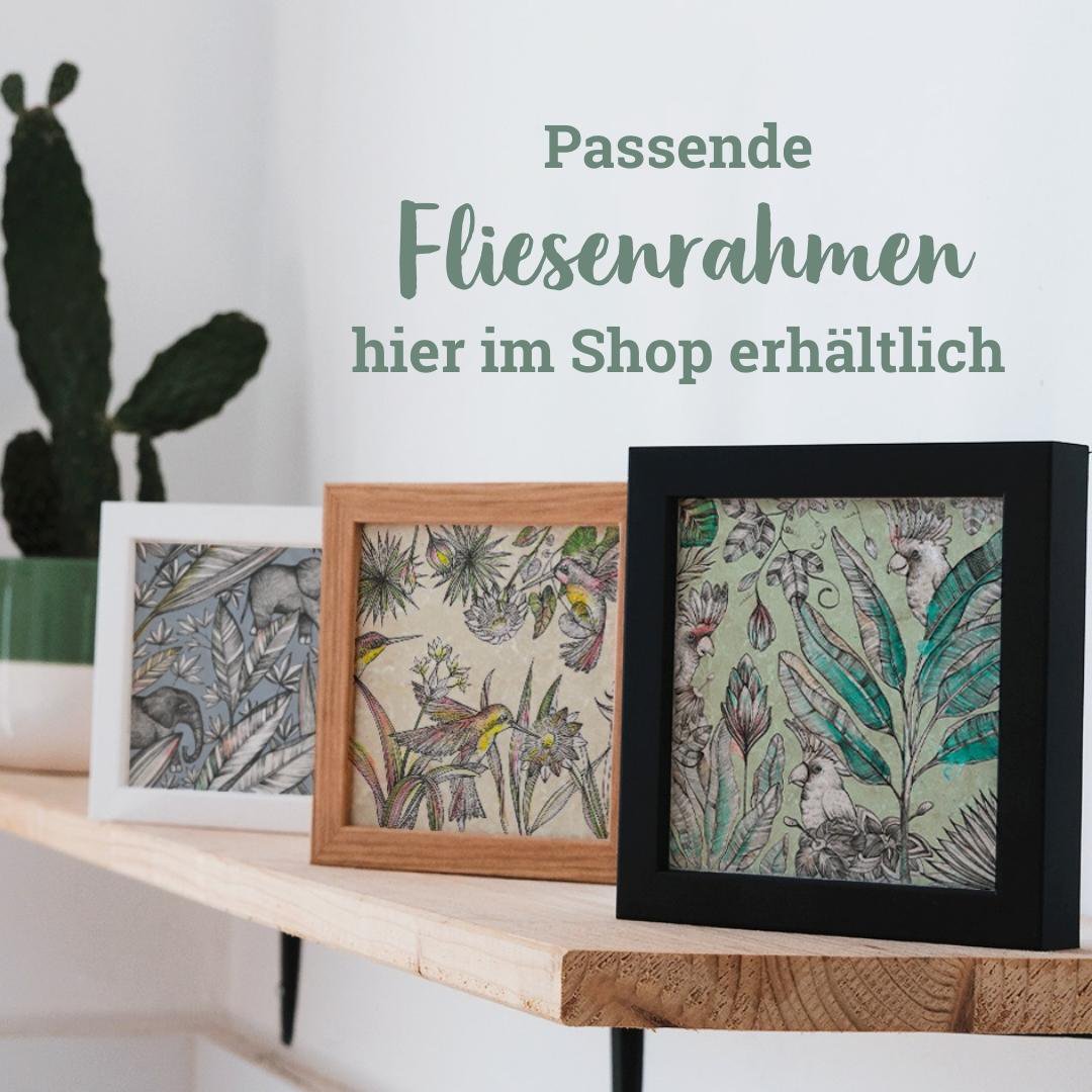 Fliesenuntersetzer – Eichhörnchen Welt