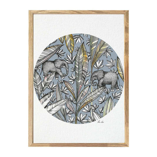 Kunstdruck - Elefanten