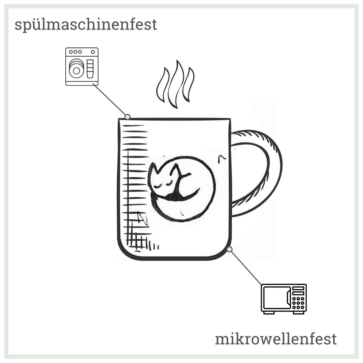 Keramiktasse – Schwertfisch