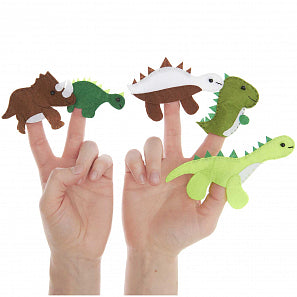 Filz Bastelset Fingerpuppen Dinosaurier