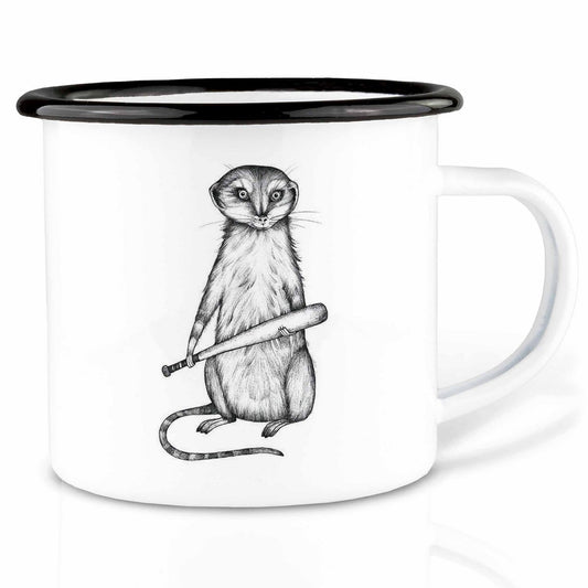 Emaille Tasse – Hitman Harry