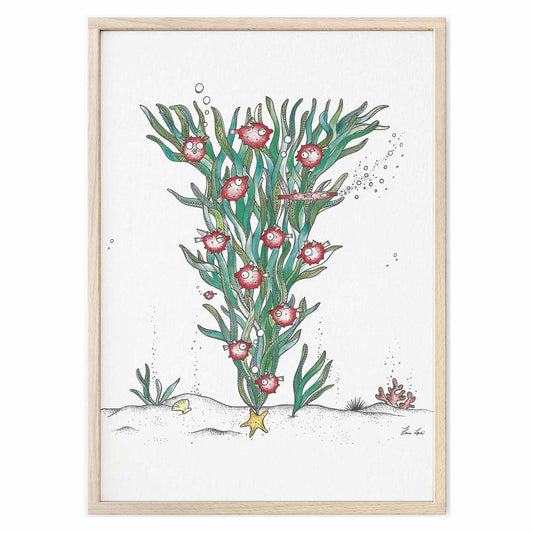 Kunstdruck - Merry Fishmas