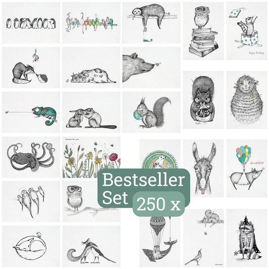 Postkarten – 250er-Set B2B – All Stars