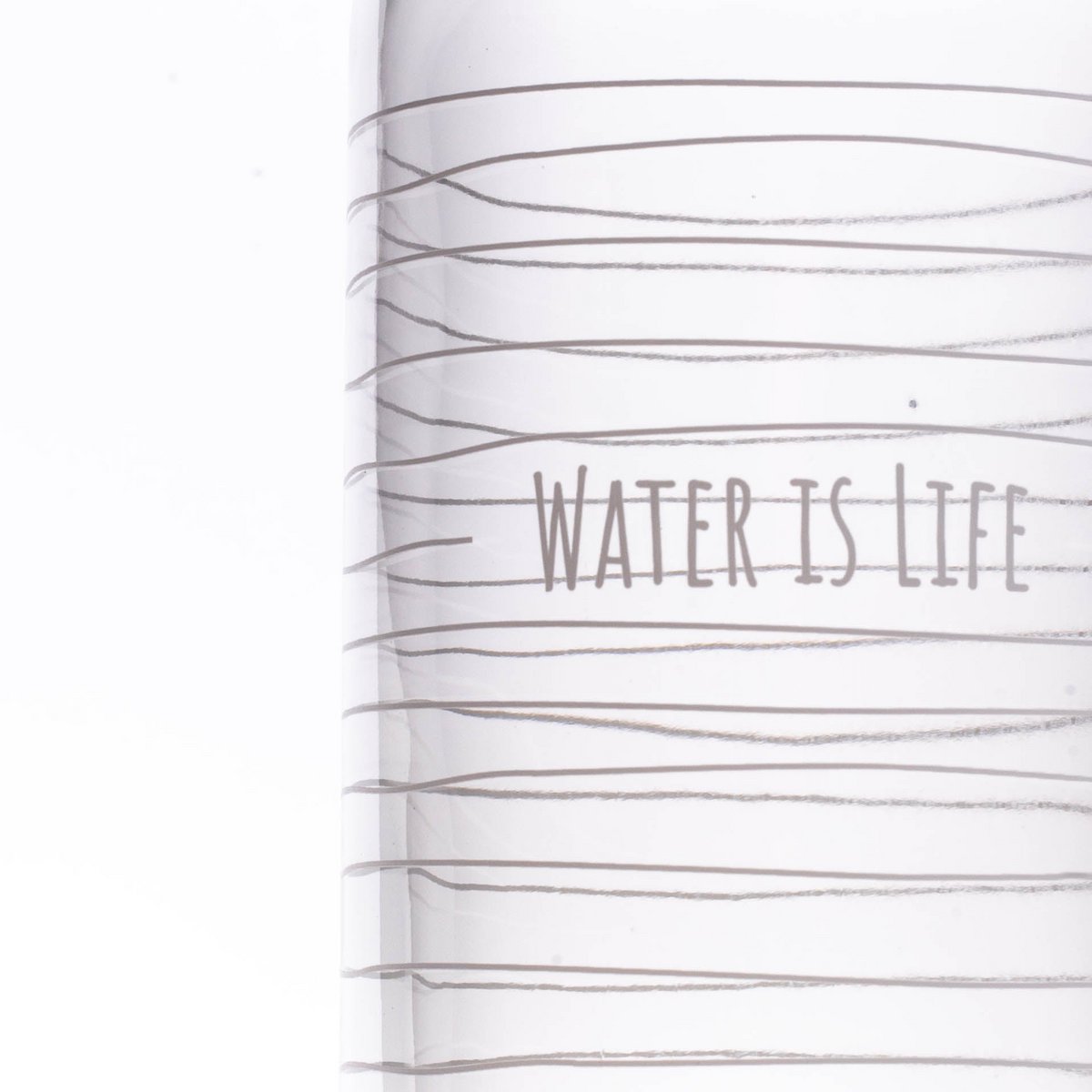 WATER IS LIFE 1,0 l Glasflasche