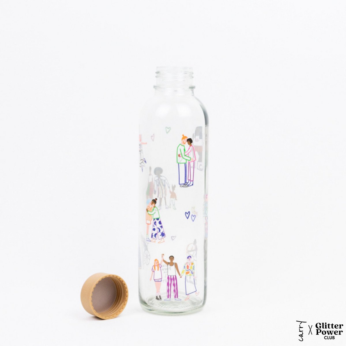 LOVE IS LOVE 0,7 l Glasflasche