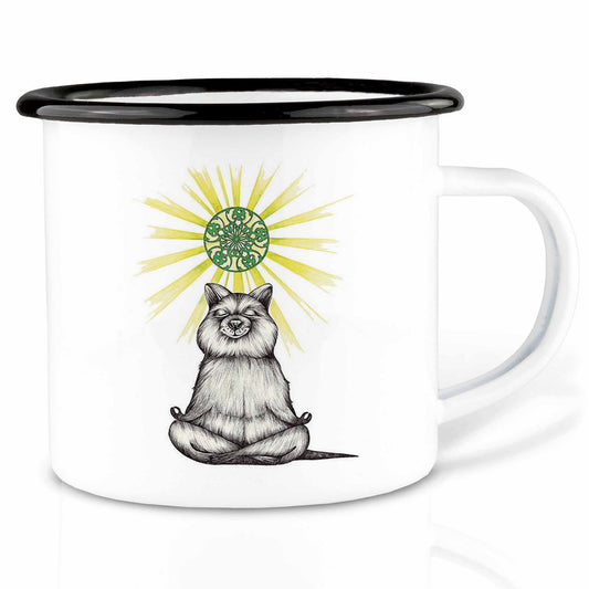Emaille Tasse – Yogibär