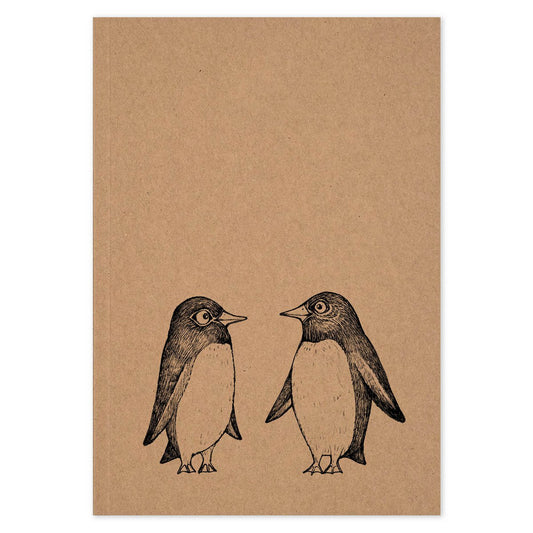 Notizbuch - Pinguin Love Story