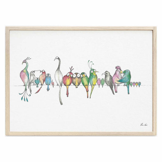 Kunstdruck - Vogelparade