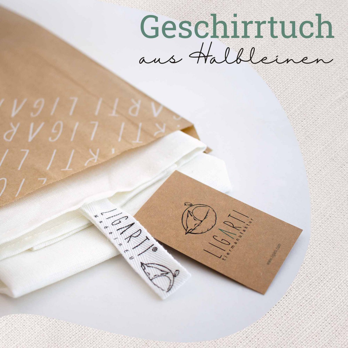 Geschirrtuch-Set – Papageien Duo