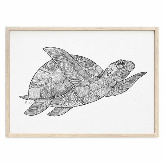 Kunstdruck - Schildkröte