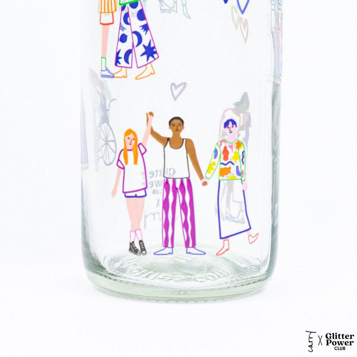 LOVE IS LOVE 0,7 l Glasflasche