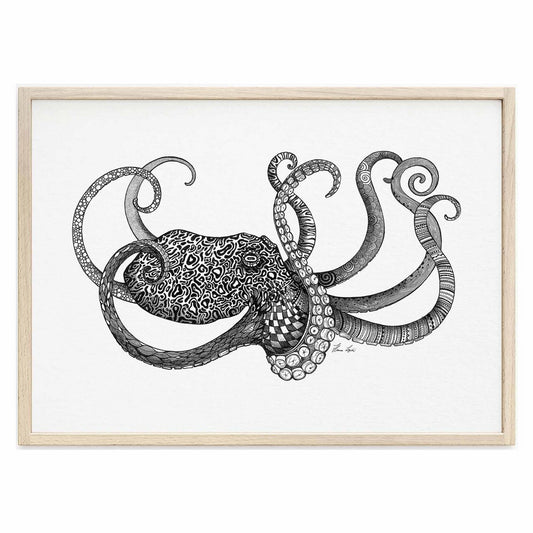 Kunstdruck - Oktopus