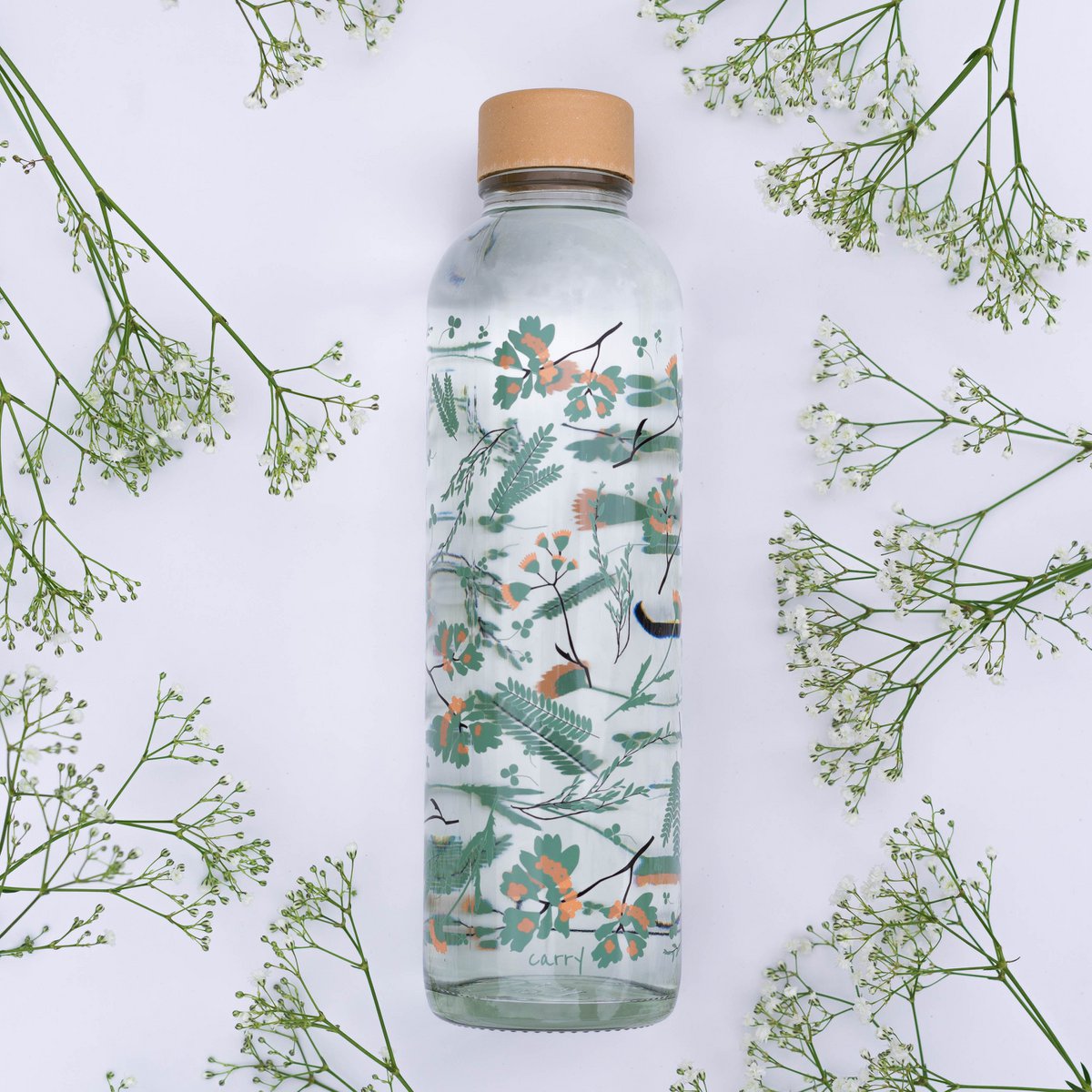 FLOWER RAIN 0,7 l Glasflasche