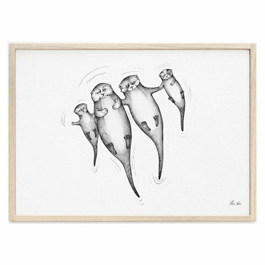 Kunstdruck - Die Otters