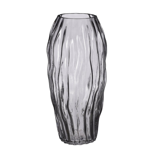 Katzenvase – H32 x Ø16 cm – Glas – Dunkelbraun