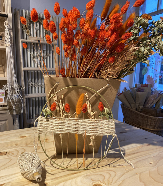 Trockenblumen-Ring Workshop Oster Edition